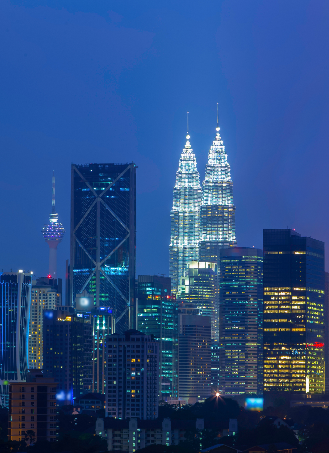 Kuala Lumpur Night Lights – Paint by Numbers