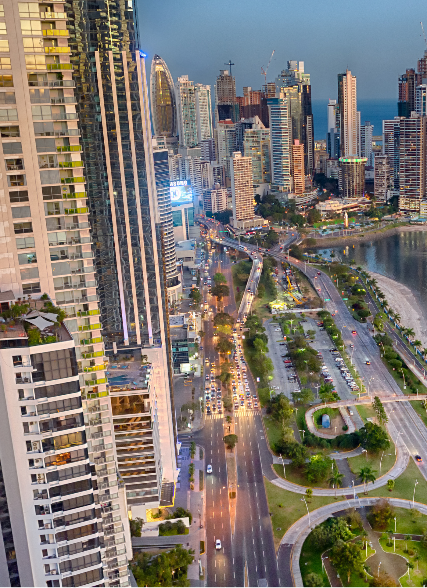 Twilight Streets of Panama City – Paint by Numbers