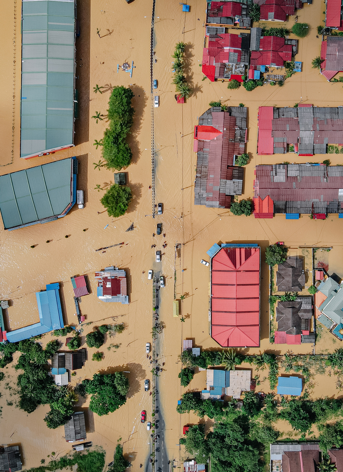 After the Storm Flooded Streets - Paint by Numbers